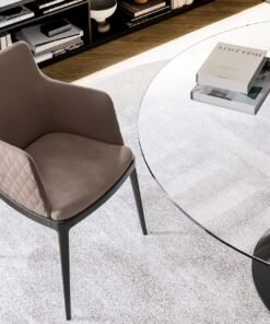 Max Diamond with Wooden Base Dining Chair by Eforma