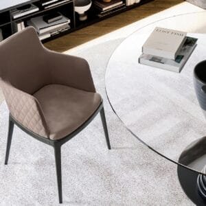 Max Diamond With Wooden Base Dining Chair By Eforma 3