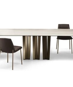 Narciso with Ceramic Top Dining Table by Eforma