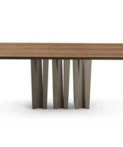 Narciso With Wooden Top Dining Table By Eforma