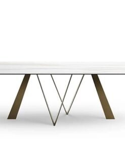 Noa With Ceramic Top Dining Table By Eforma