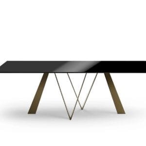 Noa With Glass Top Dining Table By Eforma