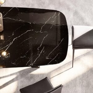 Noa With Marble Top Dining Table By Eforma 3
