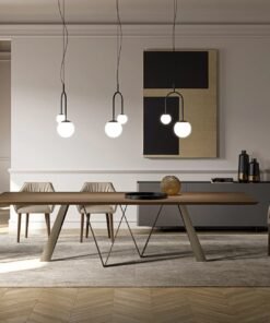 Noa With Wooden Top Dining Table By Eforma