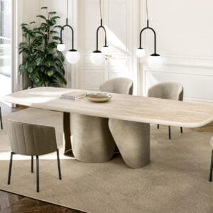 Onda With Ceramic King Top Dining Table By Eforma 3