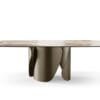 Onda With Ceramic Top Dining Table By Eforma 1