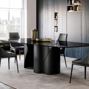 Onda With Ceramic Top Dining Table By Eforma 3
