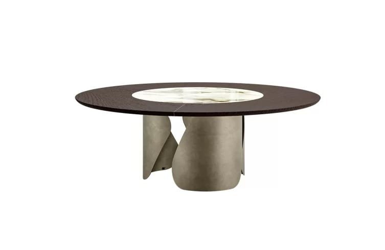 Onda With Wood And Ceramic Top Dining Table By Eforma