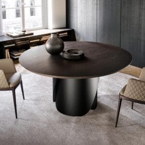 Onda With Wooden Top Dining Table By Eforma 3