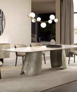 Perla With Ceramic Top Dining Table By Eforma
