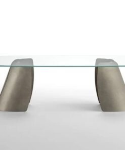 Perla With Glass Top Dining Table By Eforma