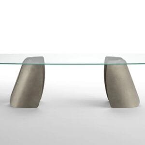 Perla With Glass Top Dining Table By Eforma