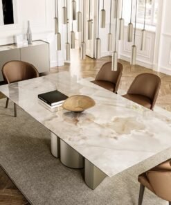 Plai With Ceramic Top Dining Table By Eforma
