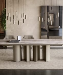 Plai With Ceramic Top King Dining Table By Eforma 3