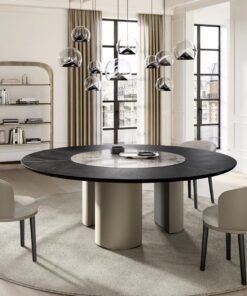 Plai With Wood And Ceramic Top Dining Table By Eforma