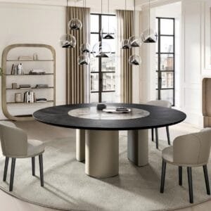 Plai With Wood And Ceramic Top Dining Table By Eforma 3