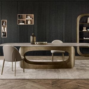 Polifemo With Ceramic Top Dining Table By Eforma 3