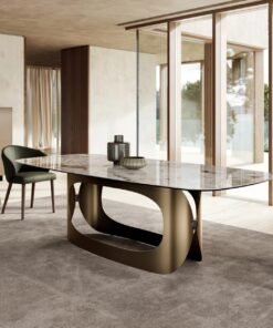 Polifemo with Ceramic Top Dining Table by Eforma