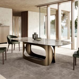 Polifemo With Ceramic Top Dining Table By Eforma 4