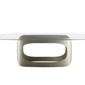 Polifemo With Glass Top Dining Table By Eforma