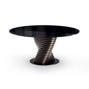 Rotolo With Glass Top Dining Table By Eforma