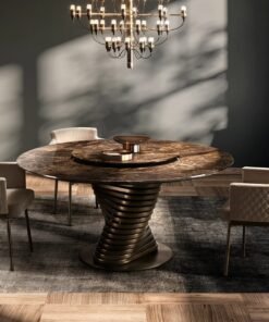 Rotolo With Marble Top Dining Table By Eforma