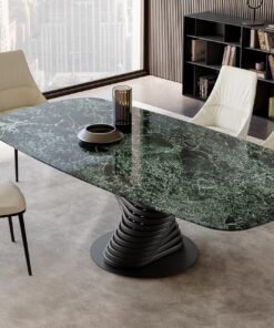 Rotolo With Marble Top Dining Table By Eforma
