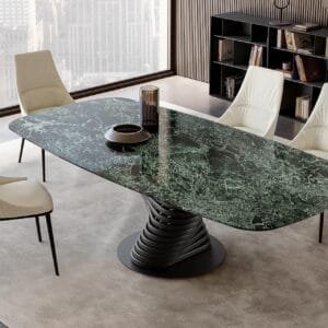 Rotolo With Marble Top Dining Table By Eforma 4