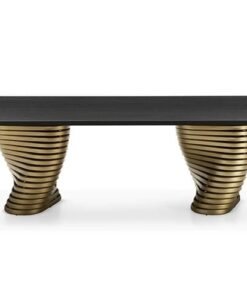 Rotolo With Wooden Top Dining Table By Eforma