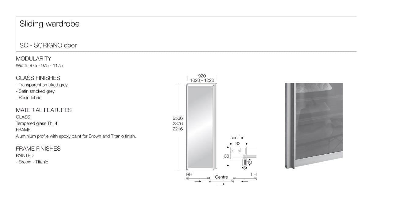 Scrigno Sliding Door Wardrobe by Logo - Image 2