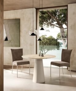 Ted Bistro With Marble Top Coffee Table By Eforma