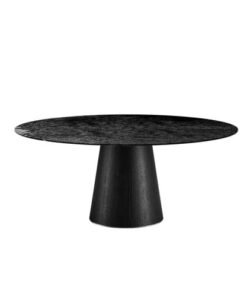 Teo With Glass Top Dining Table By Eforma