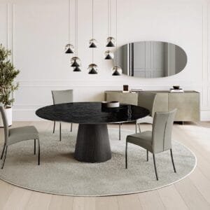 Teo With Glass Top Dining Table By Eforma 4