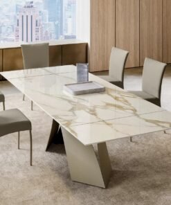 Twist Extendable With Ceramic Top Dining Table By Eforma