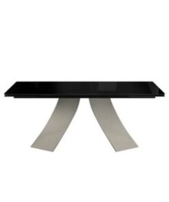 Twist Extendable With Glass Top Dining Table By Eforma