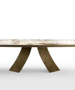 Twist with Ceramic King Top Dining Table by Eforma