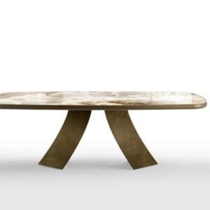 Twist with Ceramic King Top Dining Table by Eforma