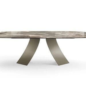 Twist With Ceramic Top Dining Table By Eforma