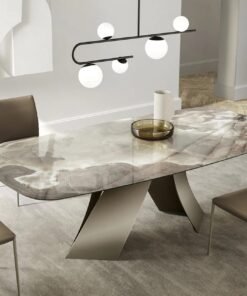 Twist With Ceramic Top Dining Table By Eforma