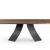 Twist With Wooden Top Dining Table By Eforma 1