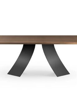 Twist With Wooden Top Dining Table By Eforma