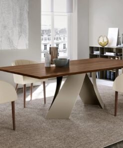 Twist With Wooden Top Dining Table By Eforma