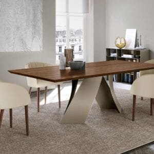 Twist With Wooden Top Dining Table By Eforma 3