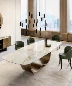 Alisei With A Ceramic Top Dining Table By Eforma