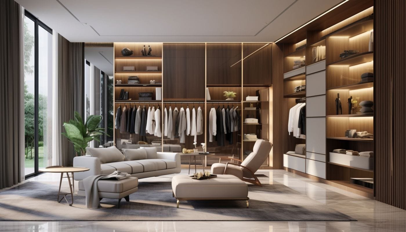 luxury interior design for bespole wardrobes