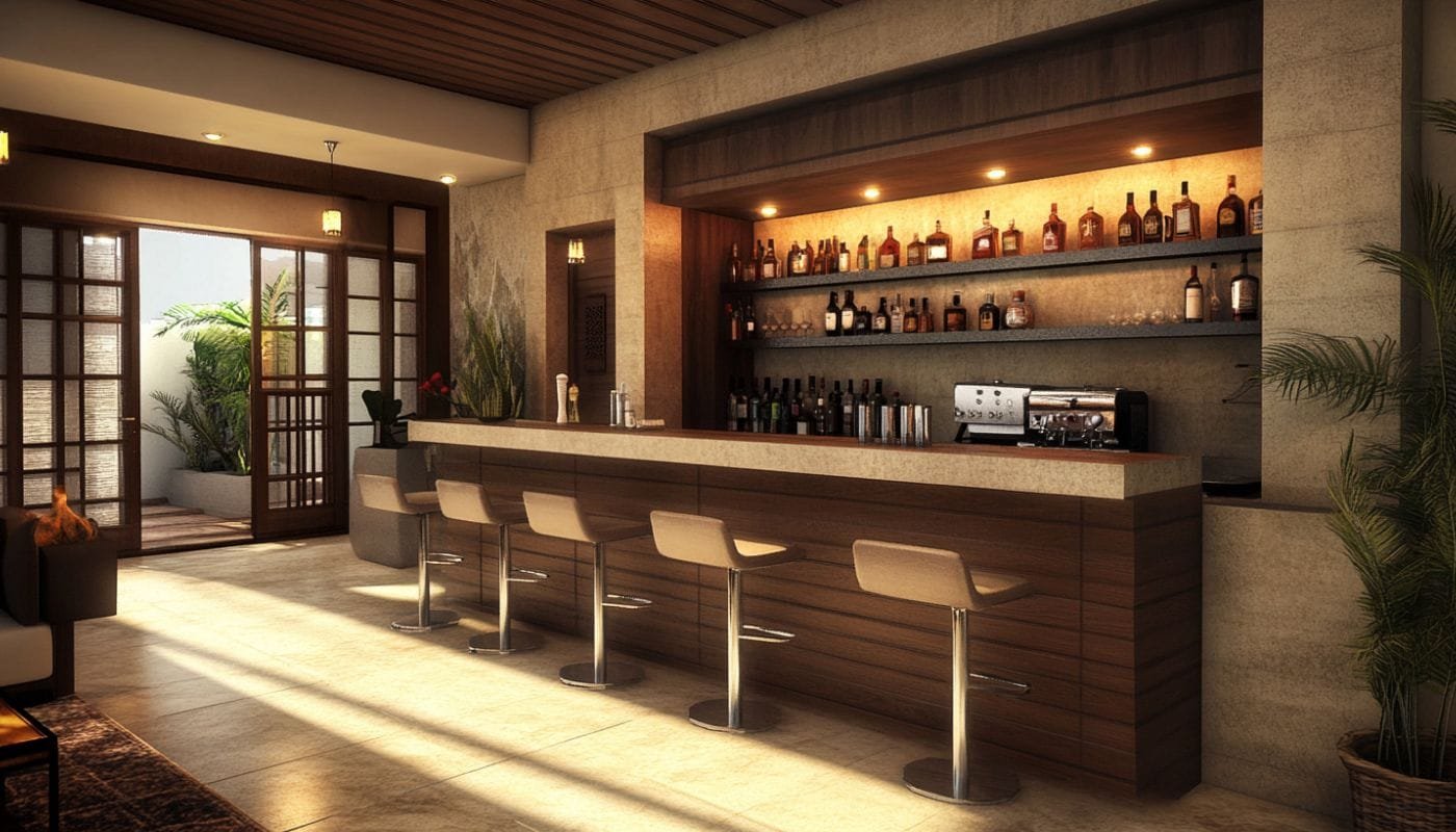 luxury interior design for home bar