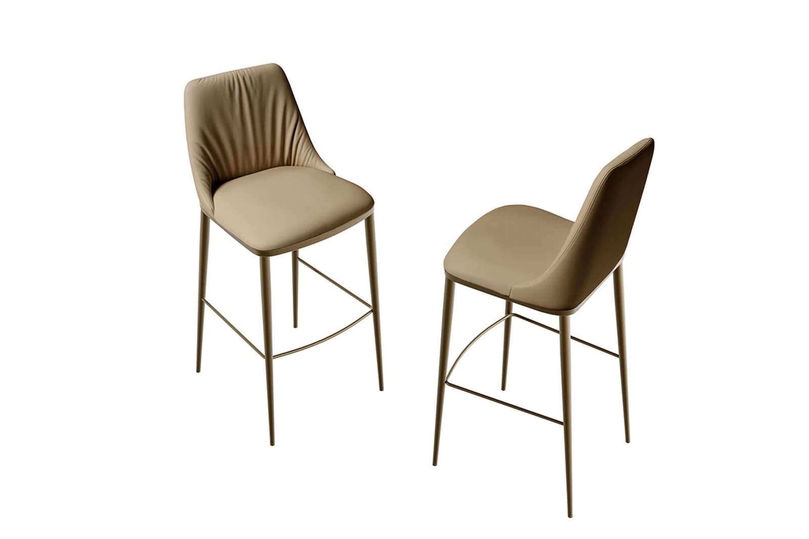 Max Deluxe with Metal Base Bar Stool by Eforma