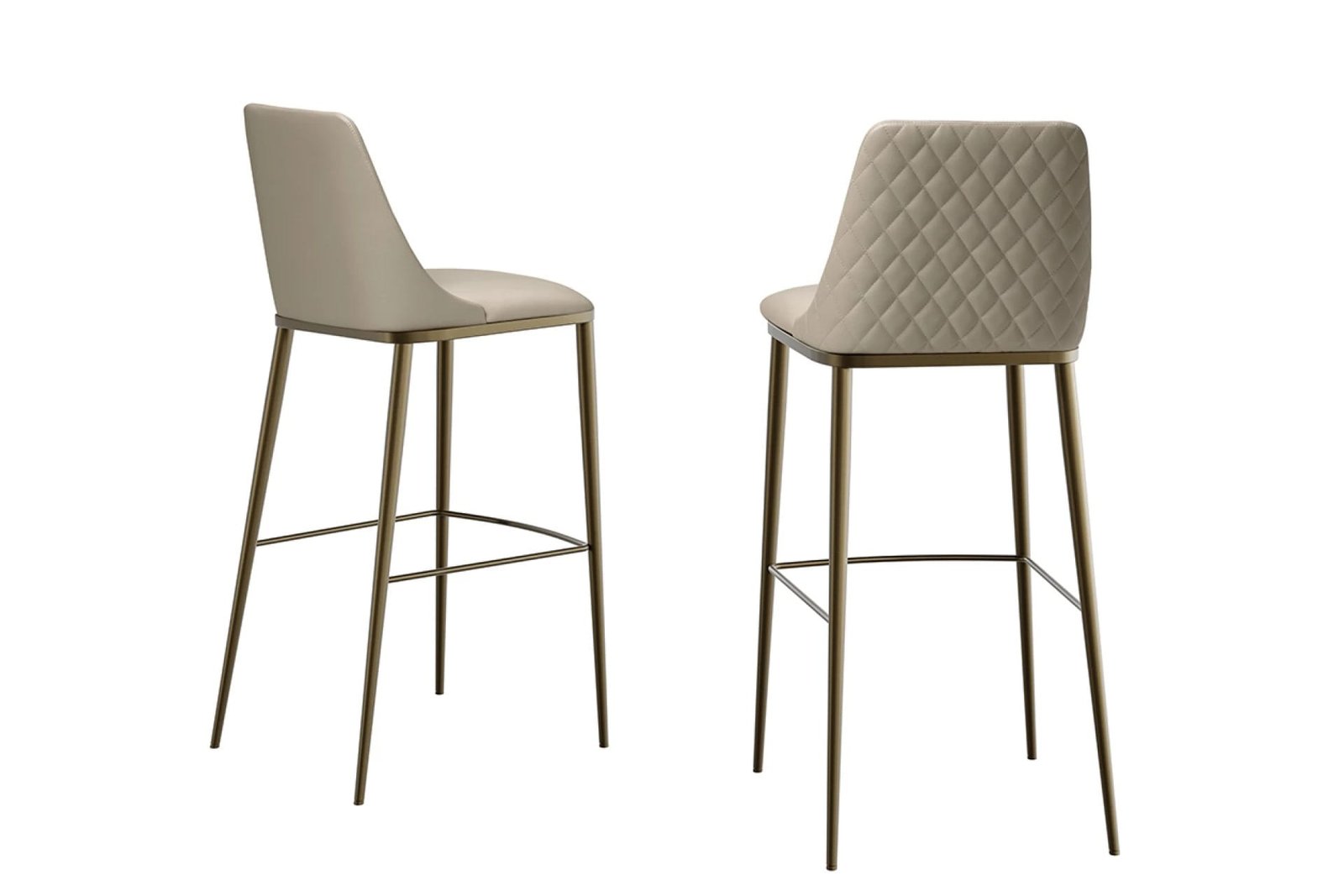 Max Diamond with Metal Base Bar Stool by Eforma
