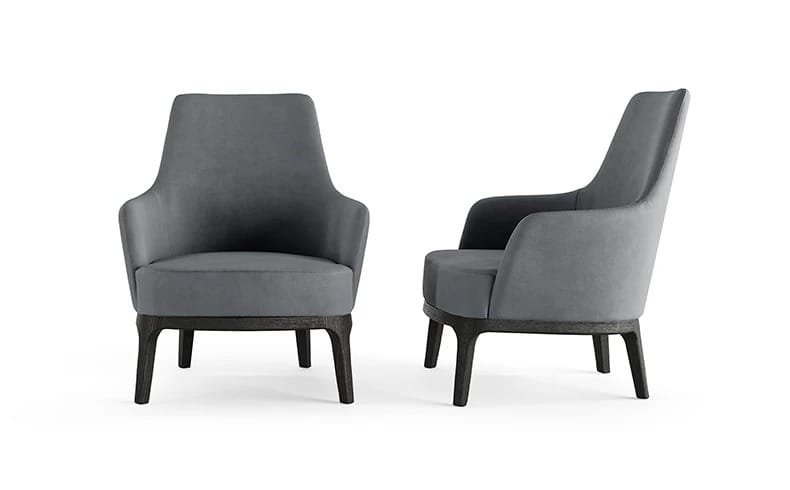 Max with Wooden Base Lounger by Eforma - Image 2