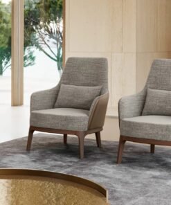 Max with Wooden Base Lounger by Eforma